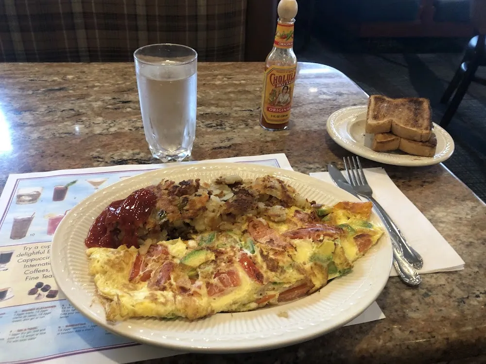 Mexican Omelette with Home Fries